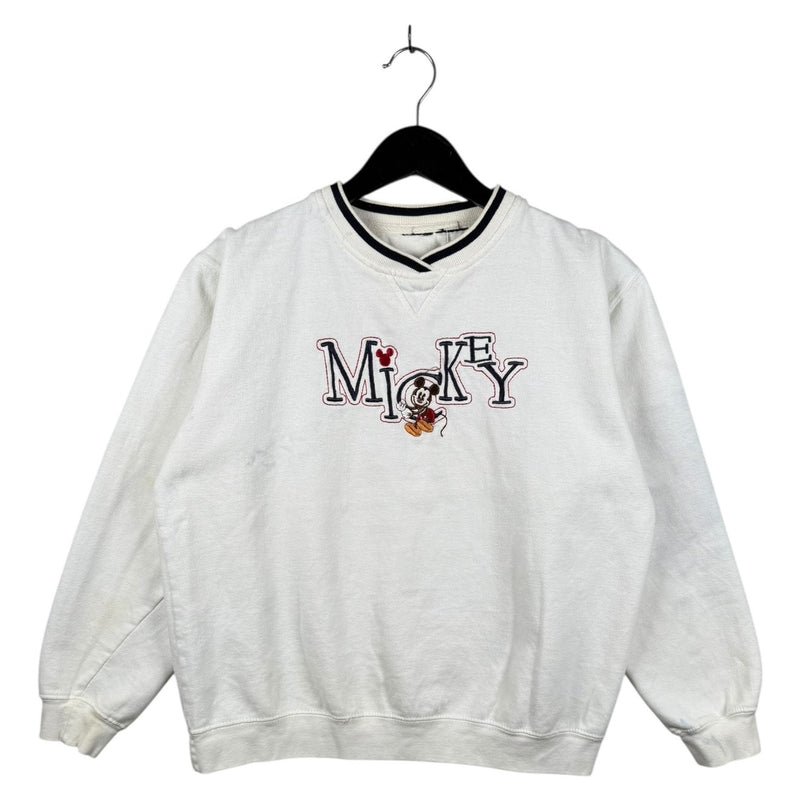 Vintage Disney Mickey Mouse Embroidered Crewneck