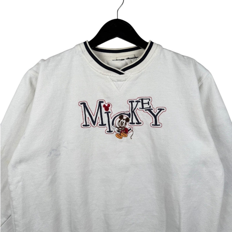 Vintage Disney Mickey Mouse Embroidered Crewneck