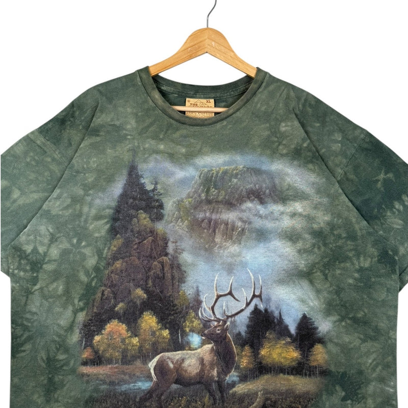 Vintage The Mountain Elk Deer Tie Dye T-Shirt