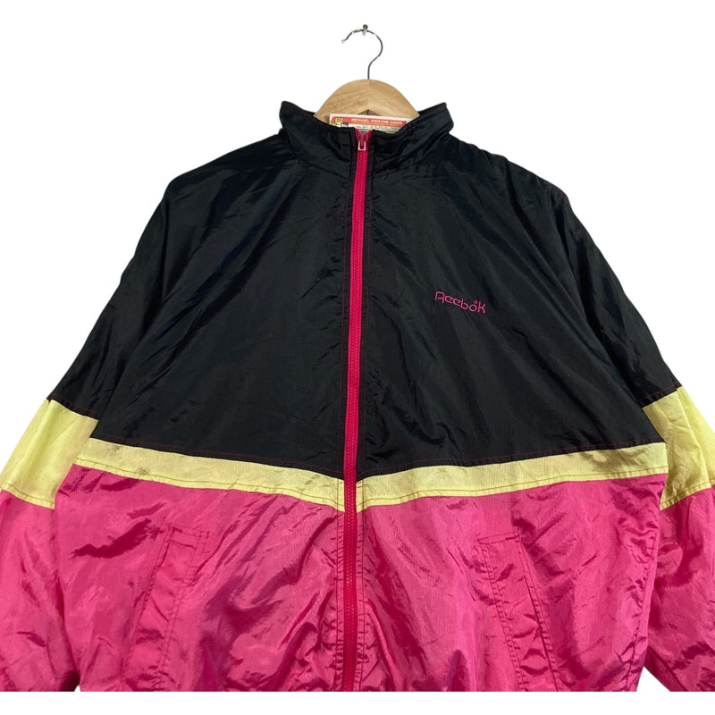 Vintage Reebok Back Logo Full Zip Light Jacket