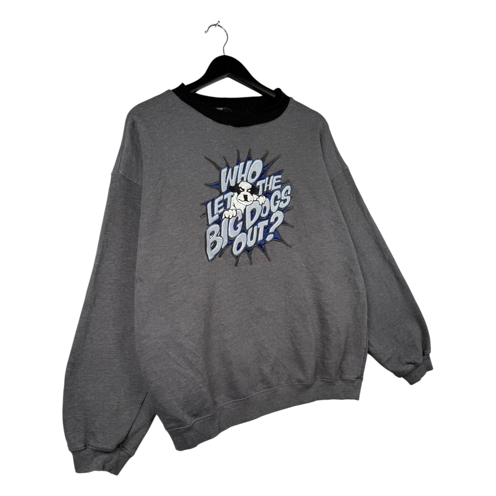 Vintage Who Let The Big Dogs Out Graphic Crewneck