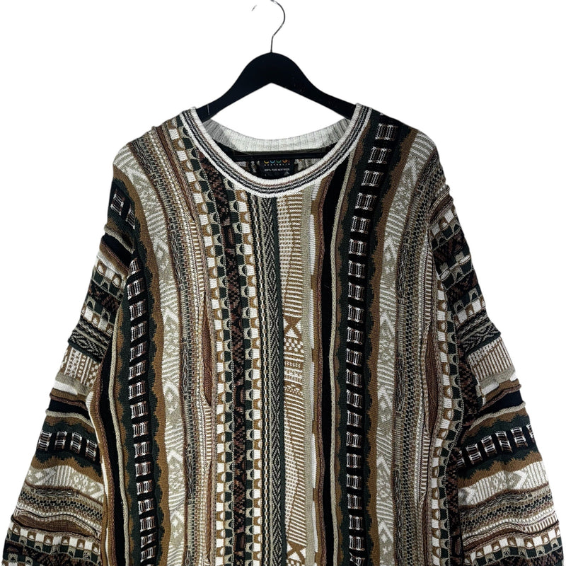Vintage Coogi 3D Knit Wool Sweater