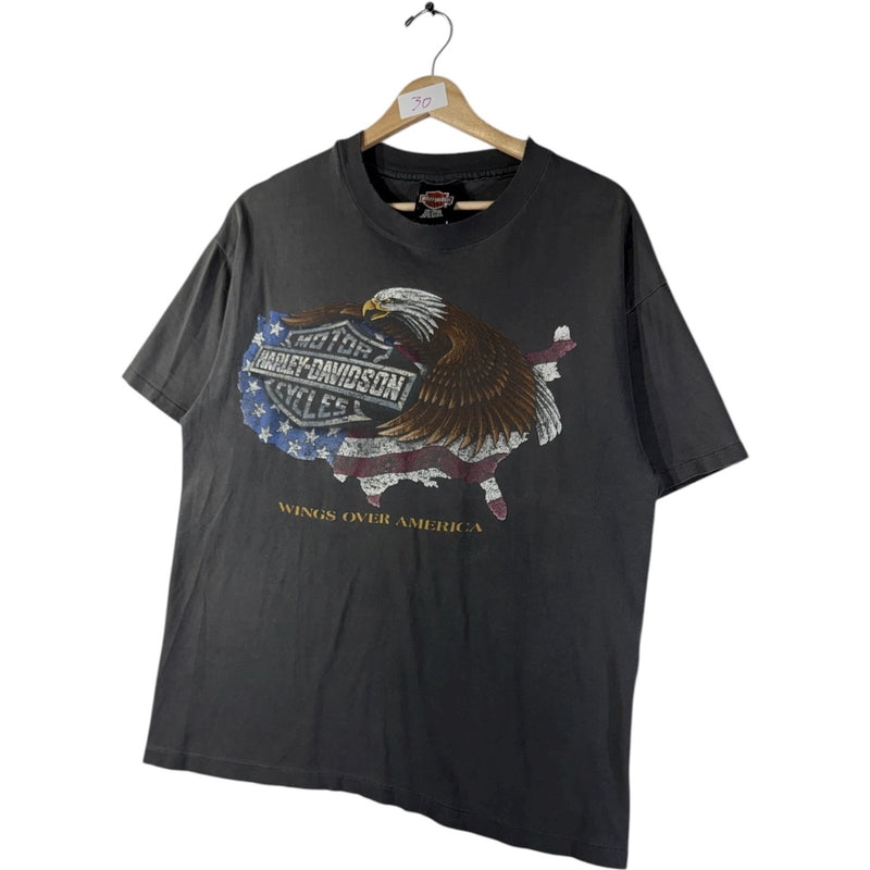 Vintage Harley Davidson Lake Shore Eagle Graphic T-Shirt