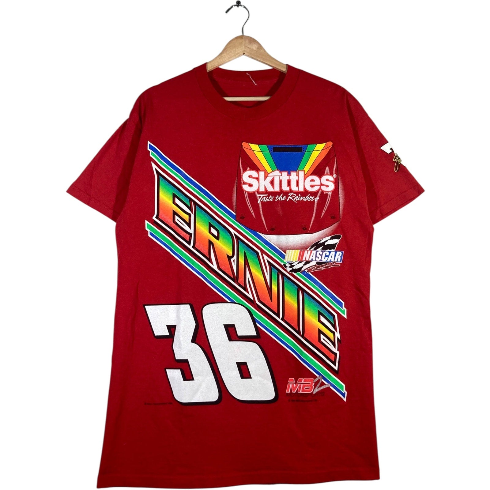 Vintage NASCAR Ernie Irvan Skittles Racing Short Sleeve T-Shirt