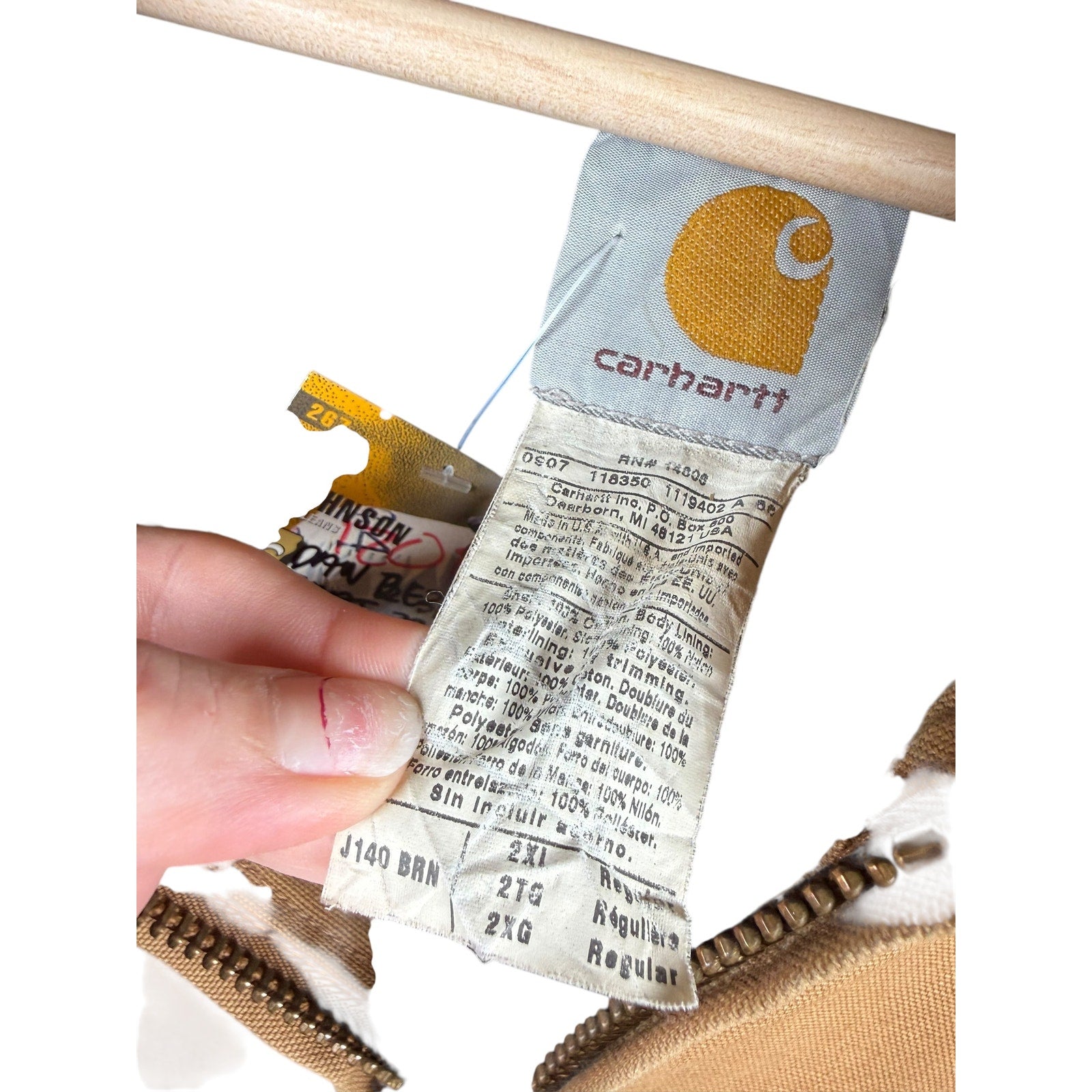 Vintage Carhartt Insulated Full Zip Hoodie