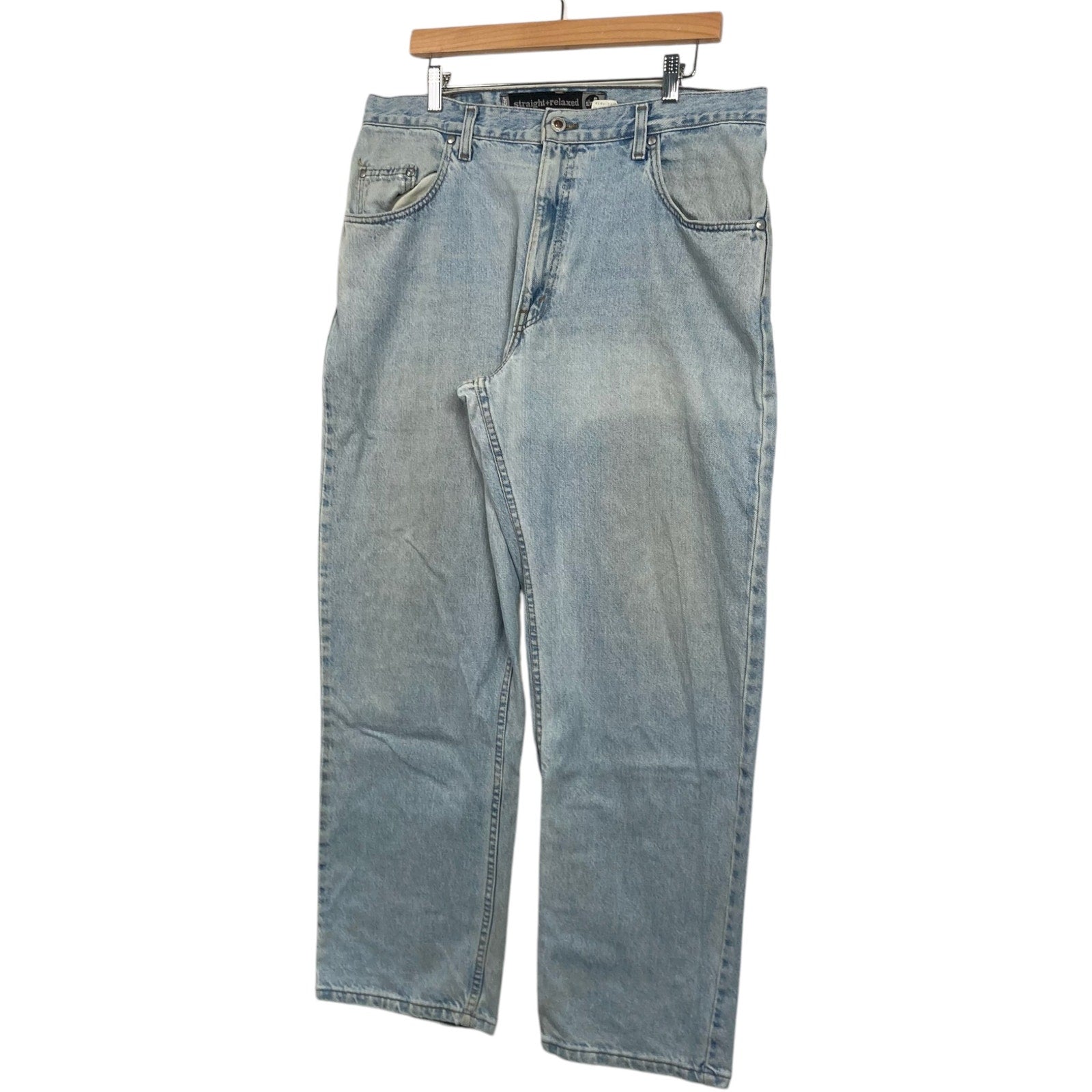 Vintage Levi's Silver Tab Light Wash Relaxed Straight Leg Jeans 36 x 30