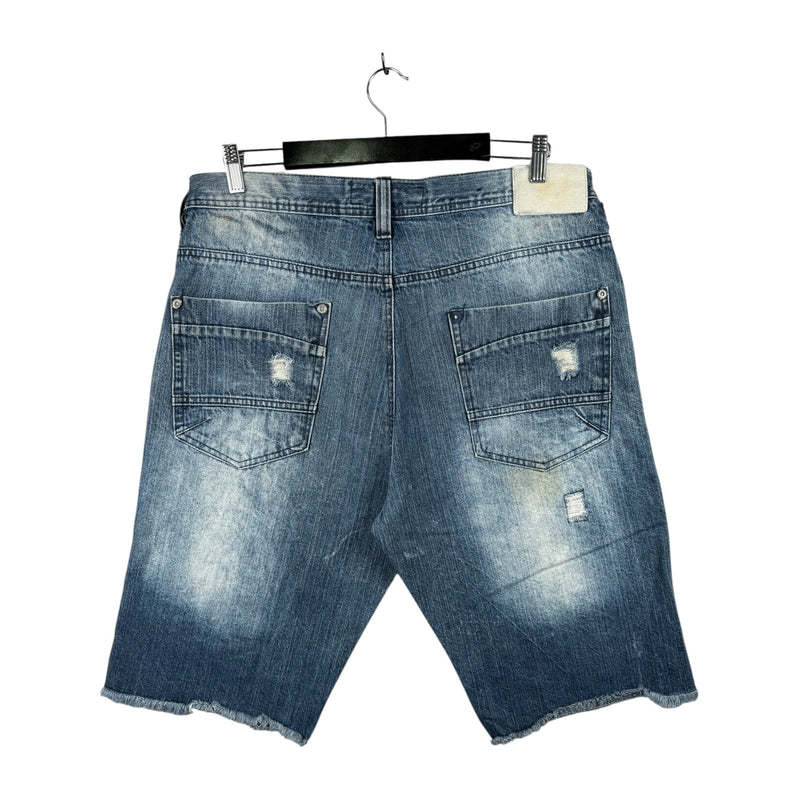 Vintage South Pole Utility Ripped Denim Shorts 40