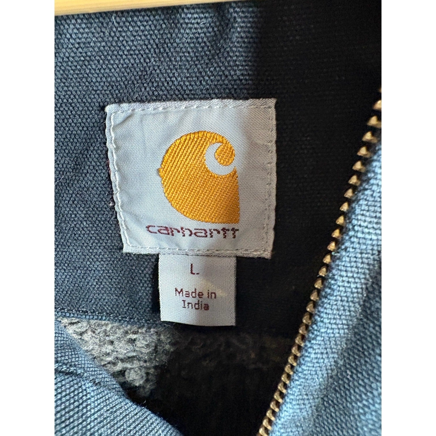 Vintage Carhartt Distressed Full Zip Hooded Workwear Jacket