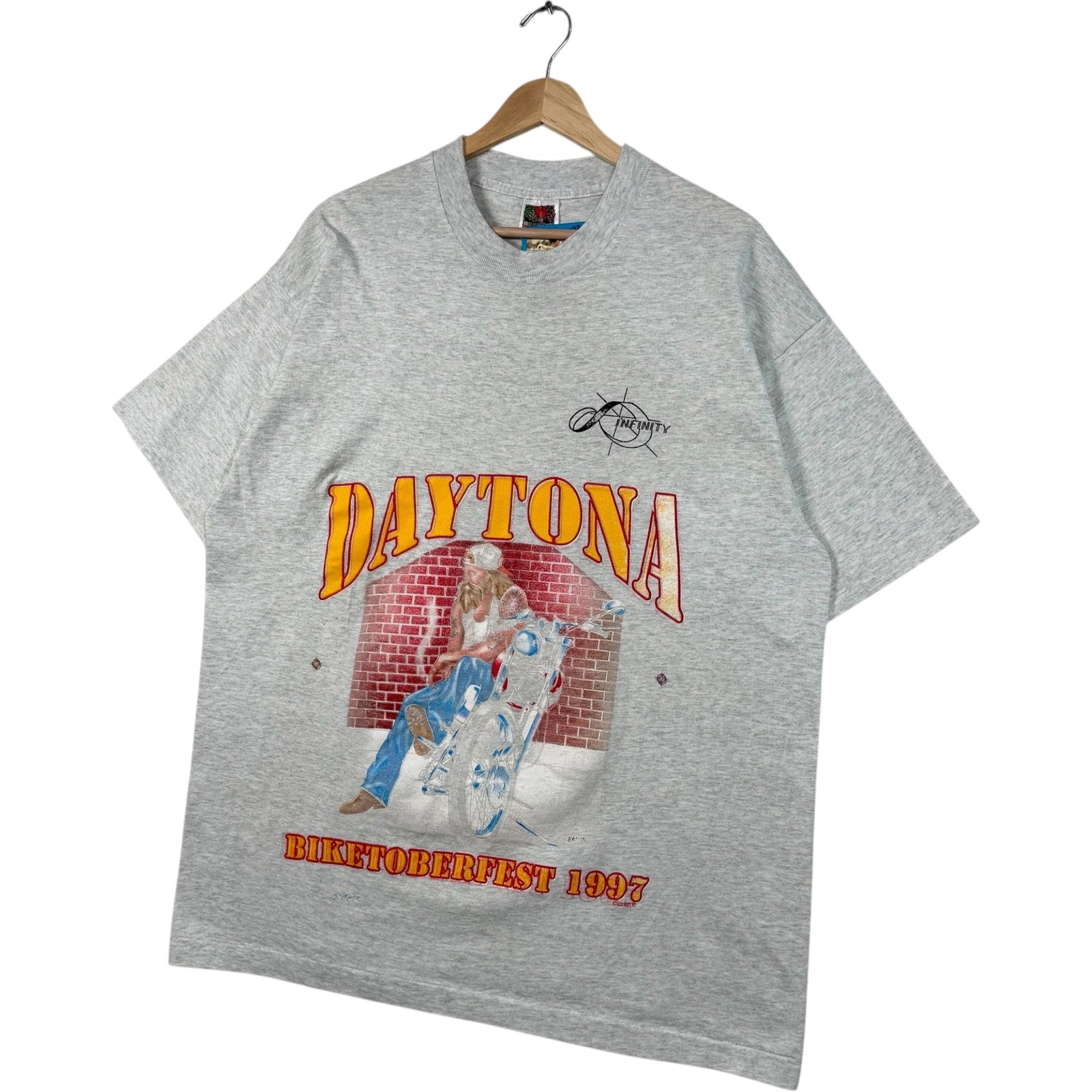 Vintage Daytona Biketoberfest Souvenir Biker Tee 90s