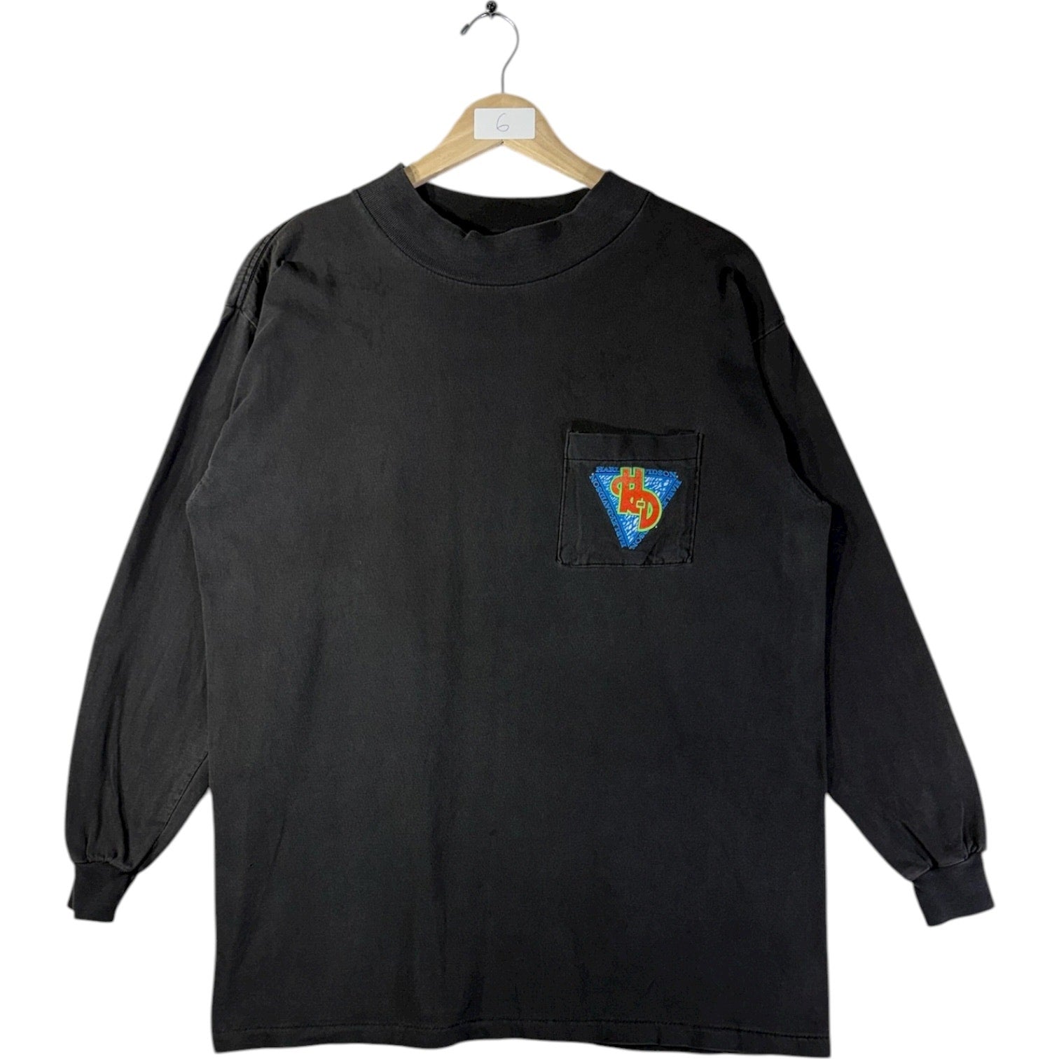 Vintage Harley Davidson Graphic Pocket Long Sleeve T-Shirt