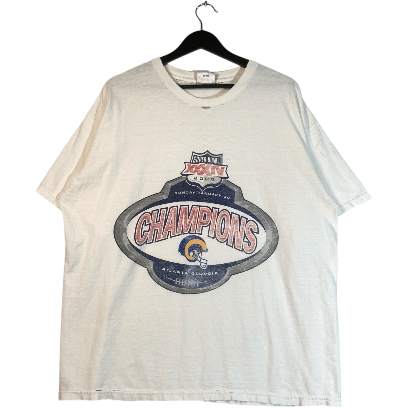 Vintage Atlanta Georgia Super Bowl XXXVI Champions Tee