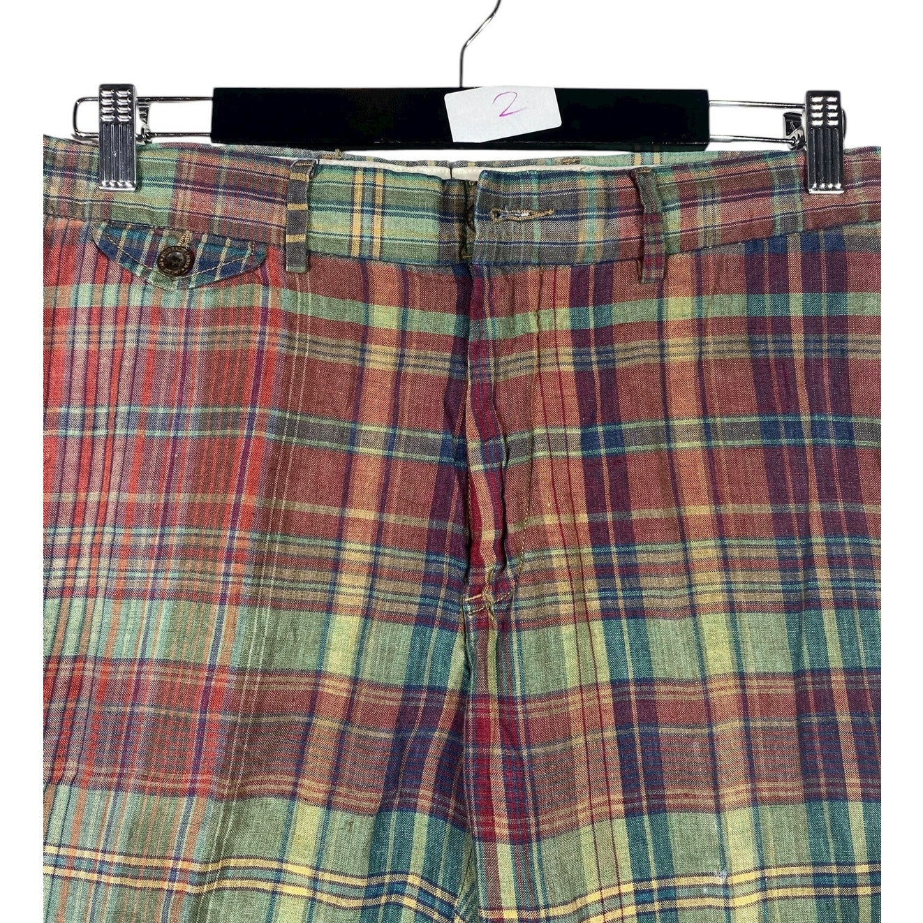 Vintage India Madras by Ralph Lauren Casual Shorts 34