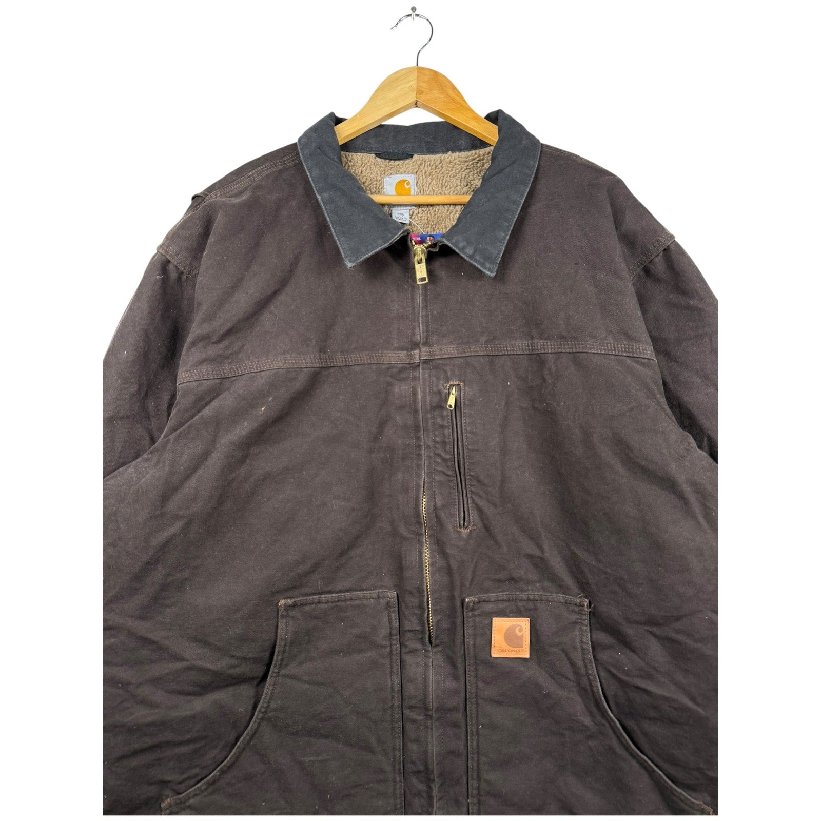 Vintage Carhartt Fleece Lined Workwear Jacket