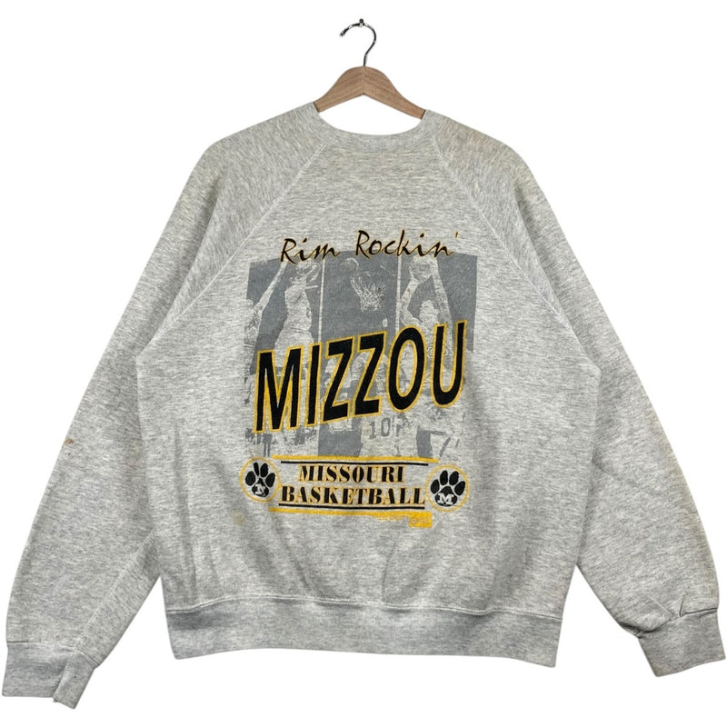 Vintage University Of Missouri Mizzou Basketball Crewneck