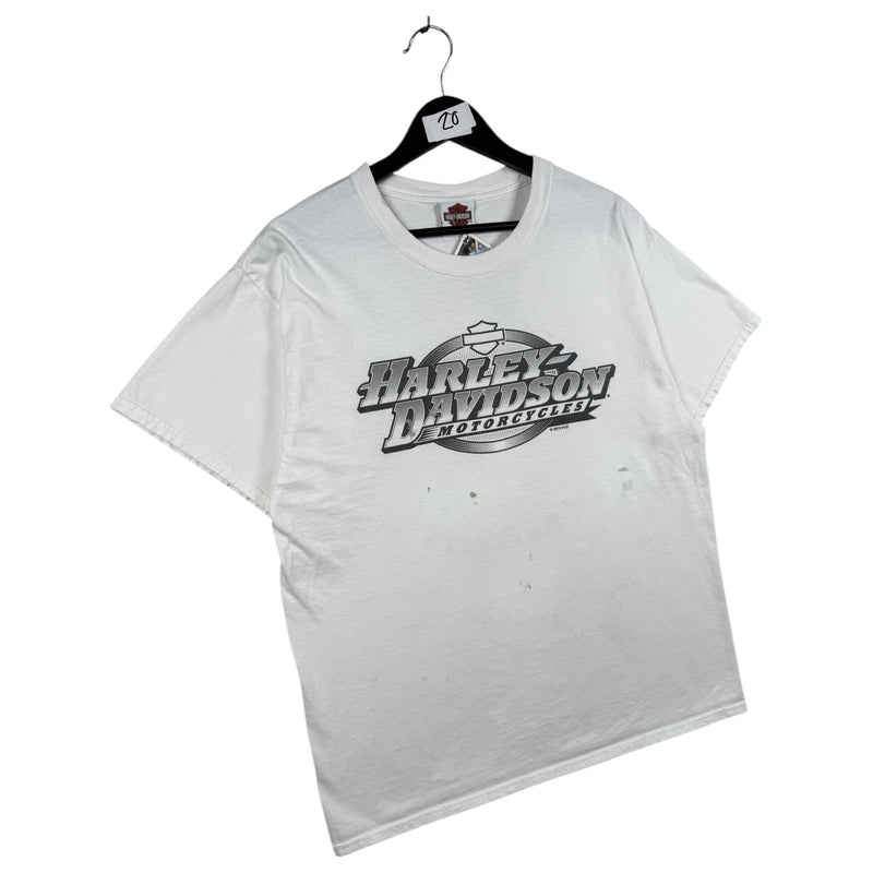 Vintage Harley Davidson Eagle Flag Graphic T-Shirt