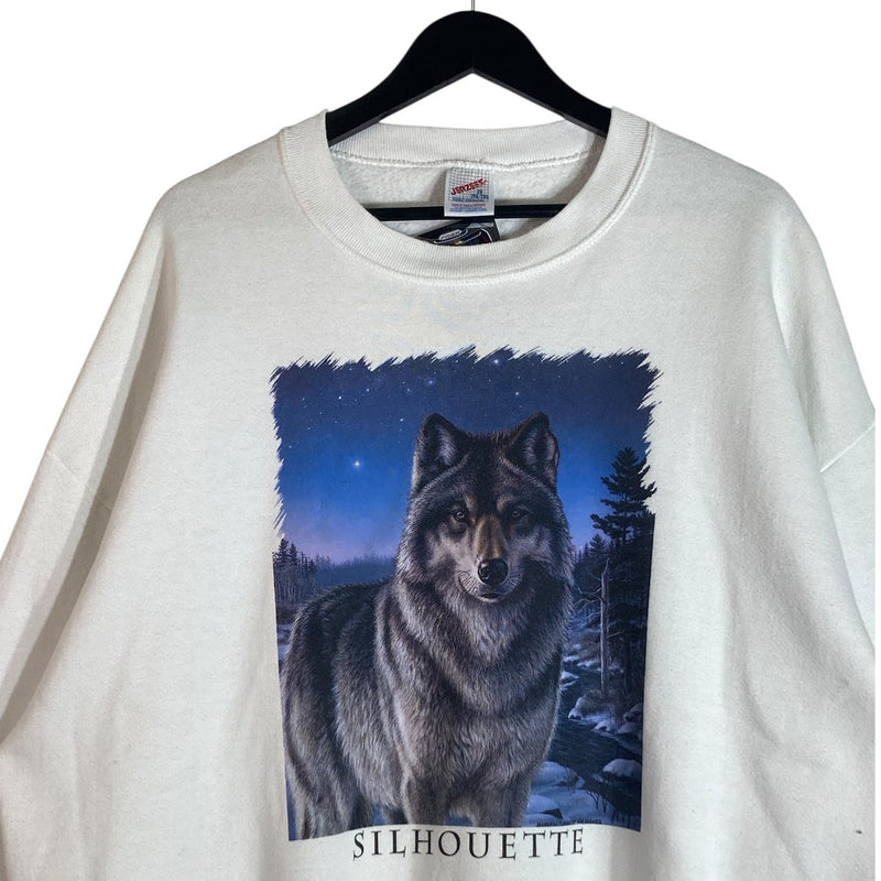 Vintage Wolf "Silhouette" Nature Crewneck