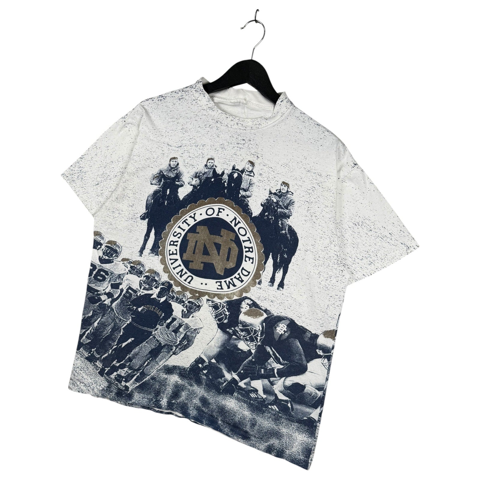 Vintage University Of Notre Dame AOP T-Shirt