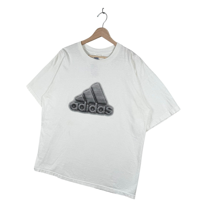 Vintage Adidas 3D Logo Graphic T-Shirt