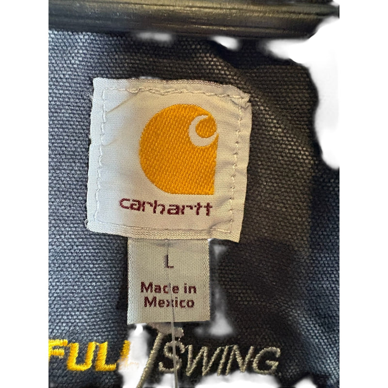 Vintage Carhartt Active Jac Insulated Denim Hoodie Full Zip Jacket