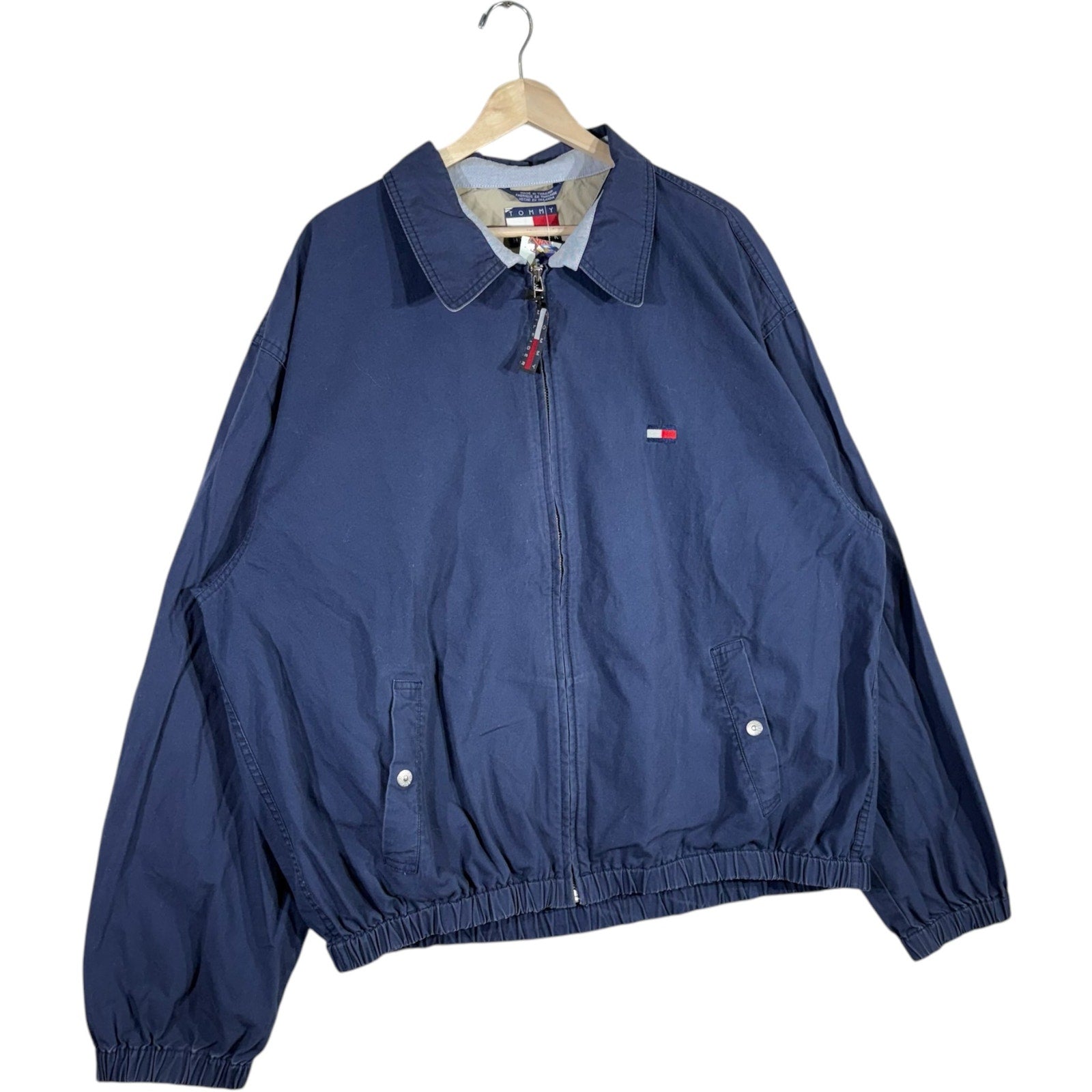 Vintage Tommy Hilfiger Full Zip Collared Bomber Jacket