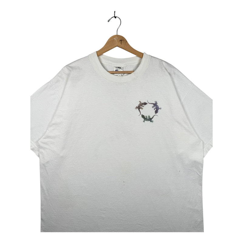 Vintage Human-i-tees Gecko Print T-Shirt