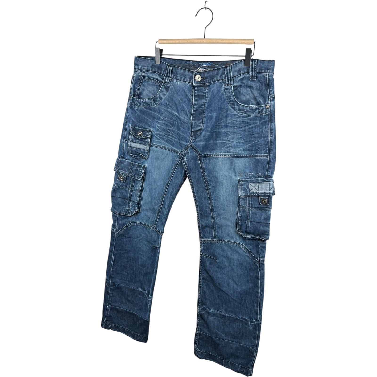 Vintage Enzo 989 Cargo Pockets Denim Pants
