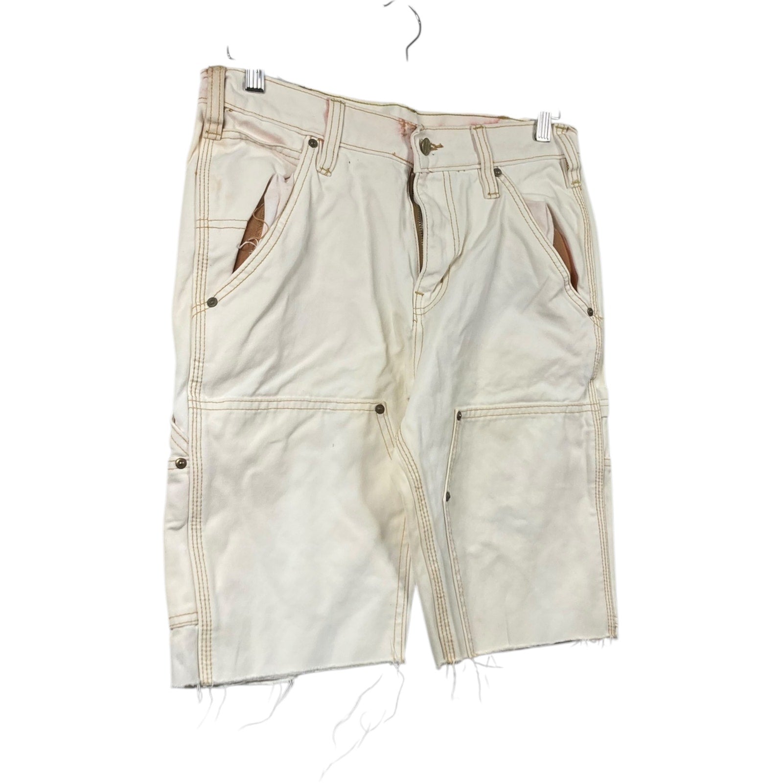 Vintage Carhartt Utility Pockets Cut-out Cargo Shorts 32