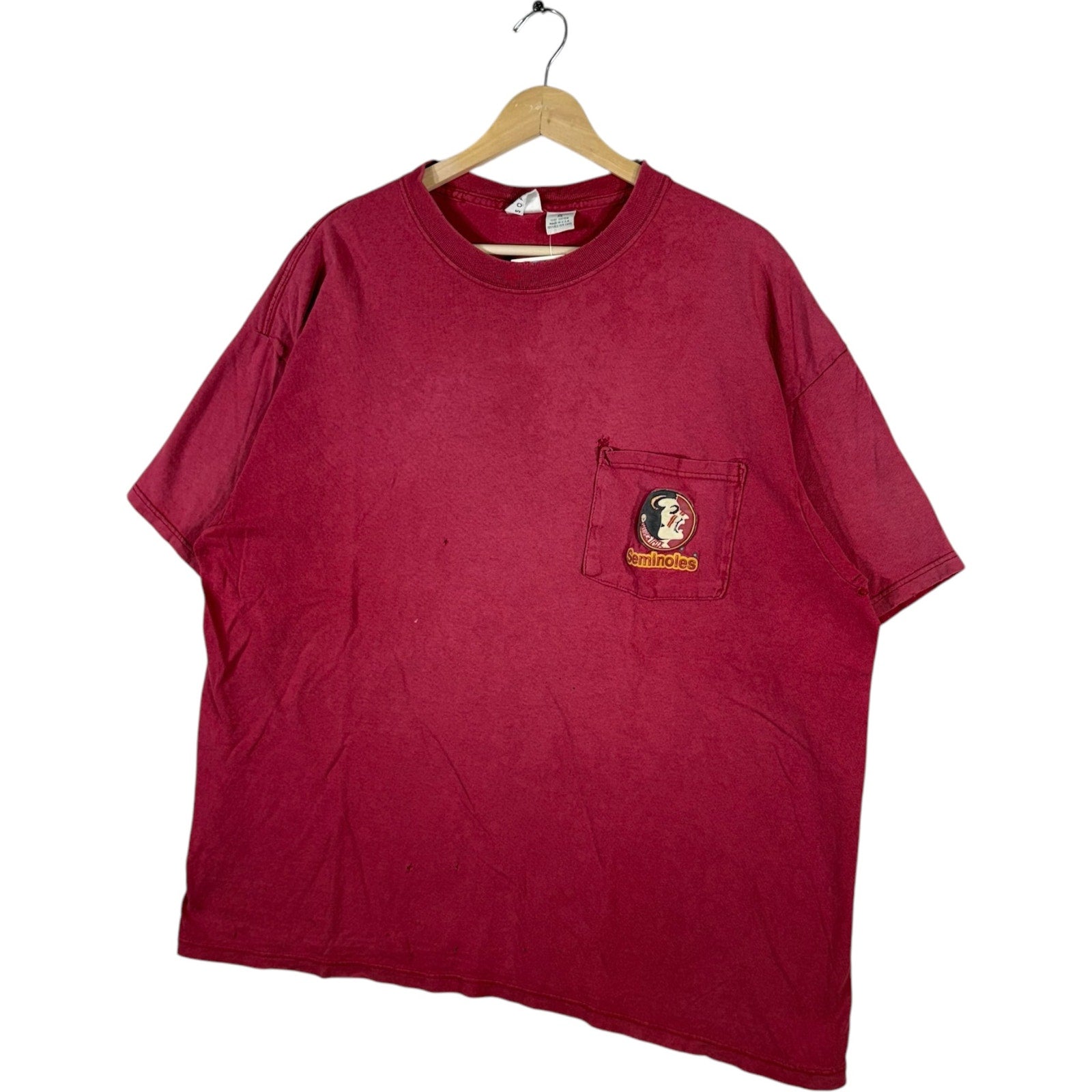 Vintage Florida State University Seminoles Pocket Tee