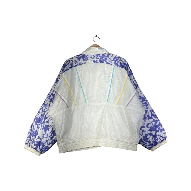 Vintage Adidas Floral Sleeve Windbreaker