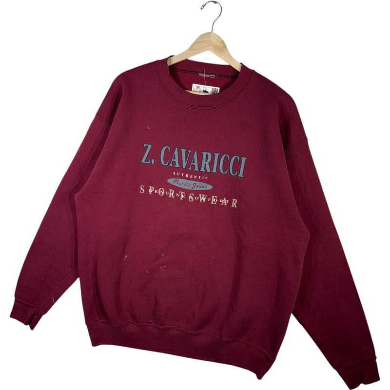 Vintage Z. Cavaricci Sportswear Spellout Pullover Crewneck