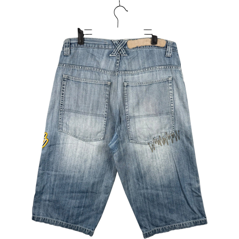 Vintage Spot Gear Utility Denim Shorts 36