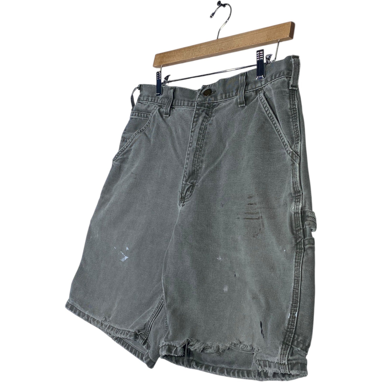 Vintage Carhartt Carpenter Utility Denim Shorts 34