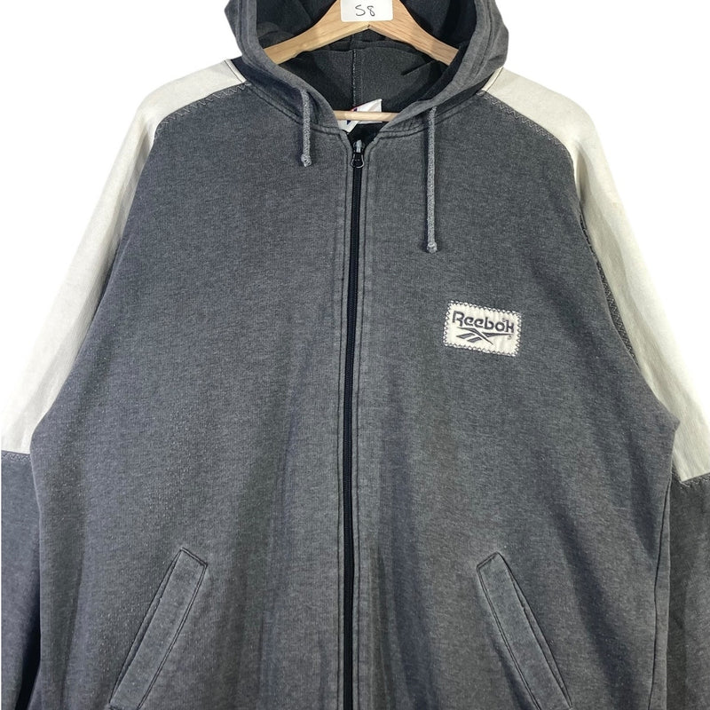 Vintage Reebok Color Block Full Zip Hoodie