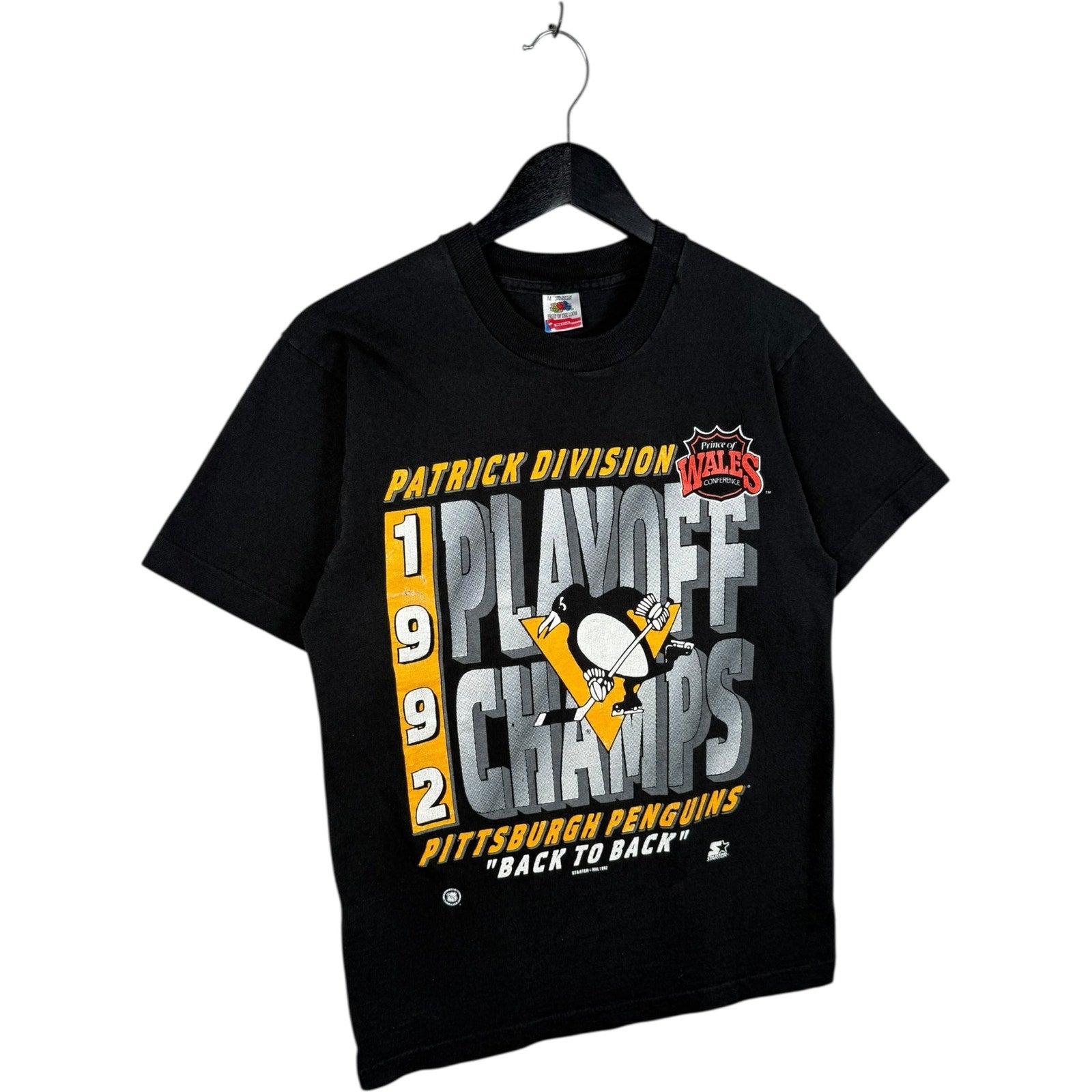 Vintage Pittsburgh Penguins Playoff Champs NHL T-Shirt