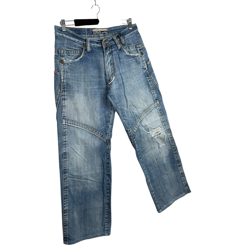 Vintage Wild Indigo Straight Leg Denim Jeans 34