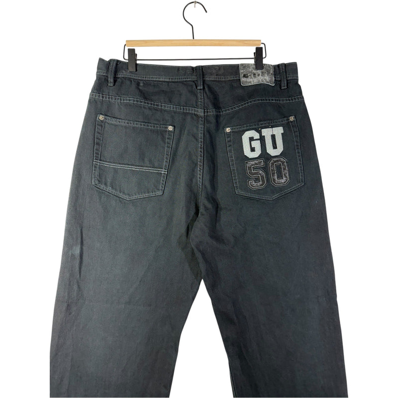 Vintage G-Unit Co. Fast Lane Motorcycle Biker Straight Leg Denim Jeans 36x30