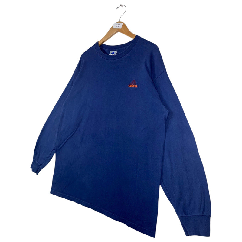 Vintage Adidas Solid Long Sleeve T-shirt