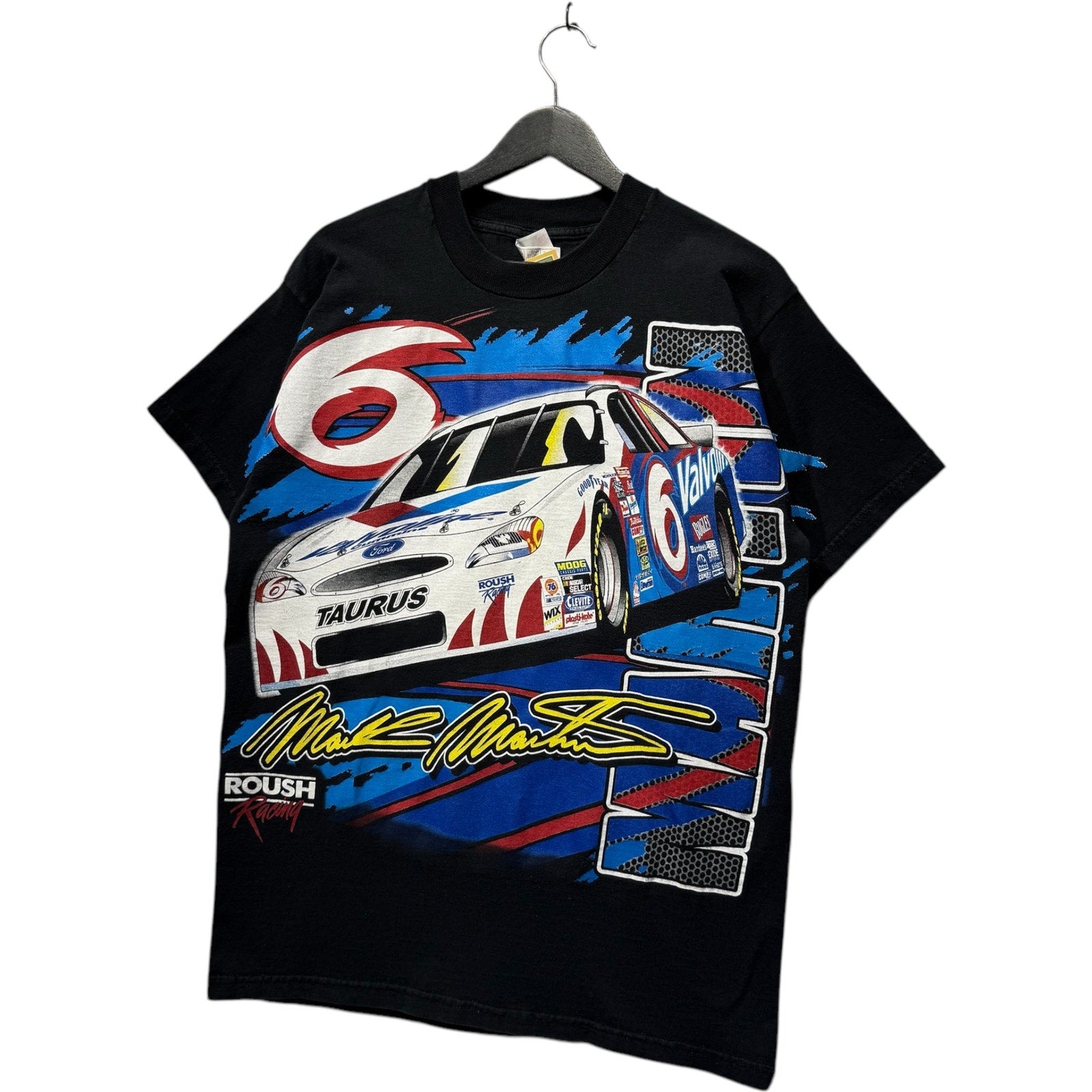 Vintage Mark Martin #6 Roush Taurus AOP NASCAR Tee