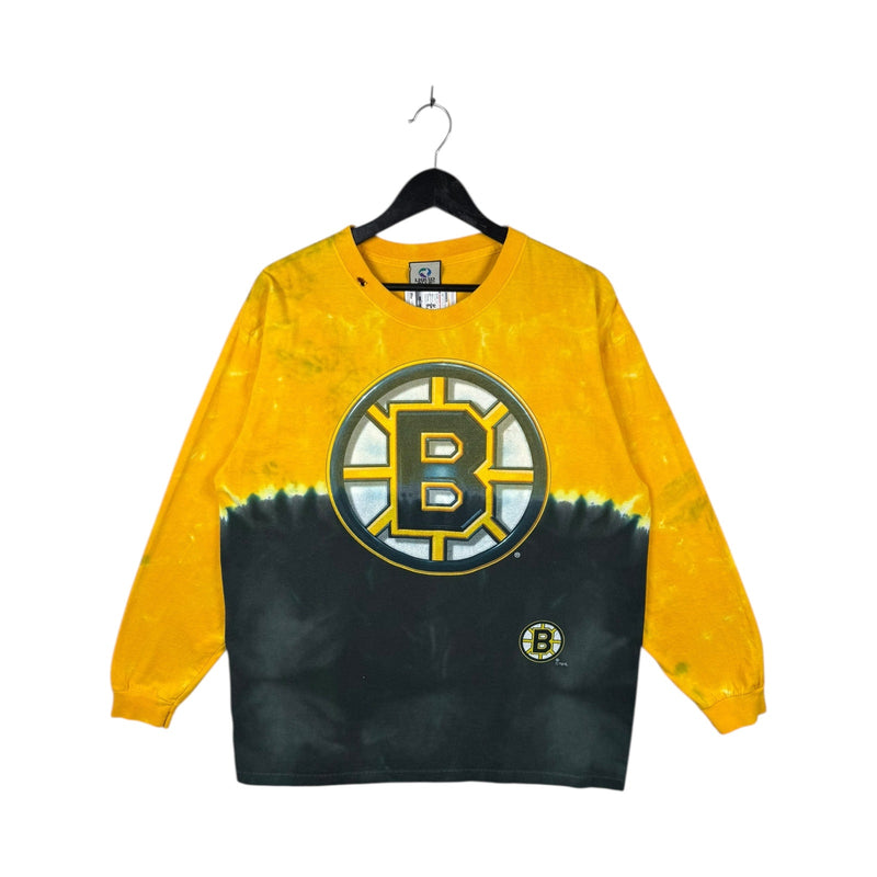 Vintage Boston Bruins Tie Dye Long Sleeve T-Shirt