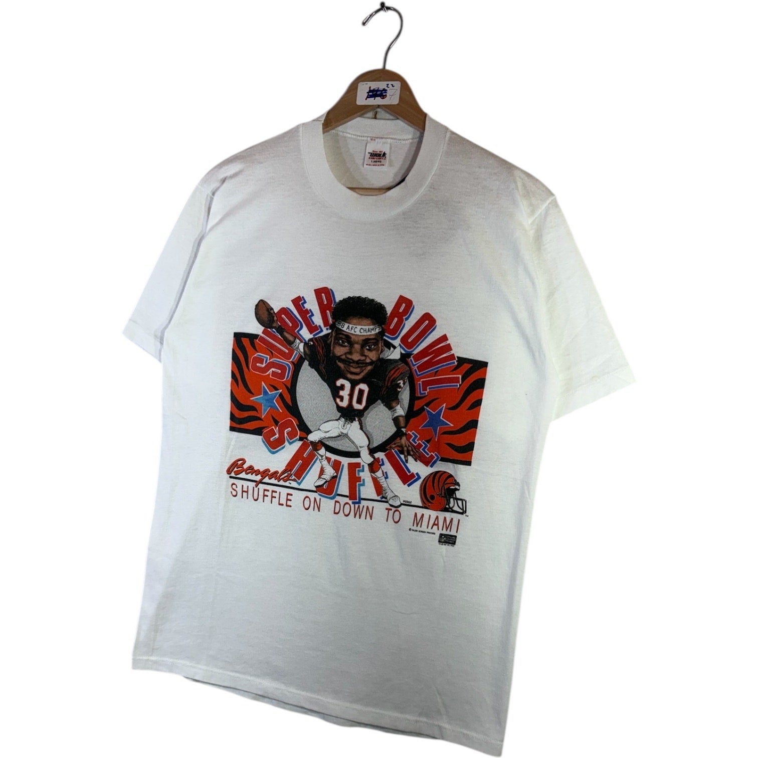 Vintage Cincinnati Bengals Super Bowl Shuffle #30 NFL T-Shirt