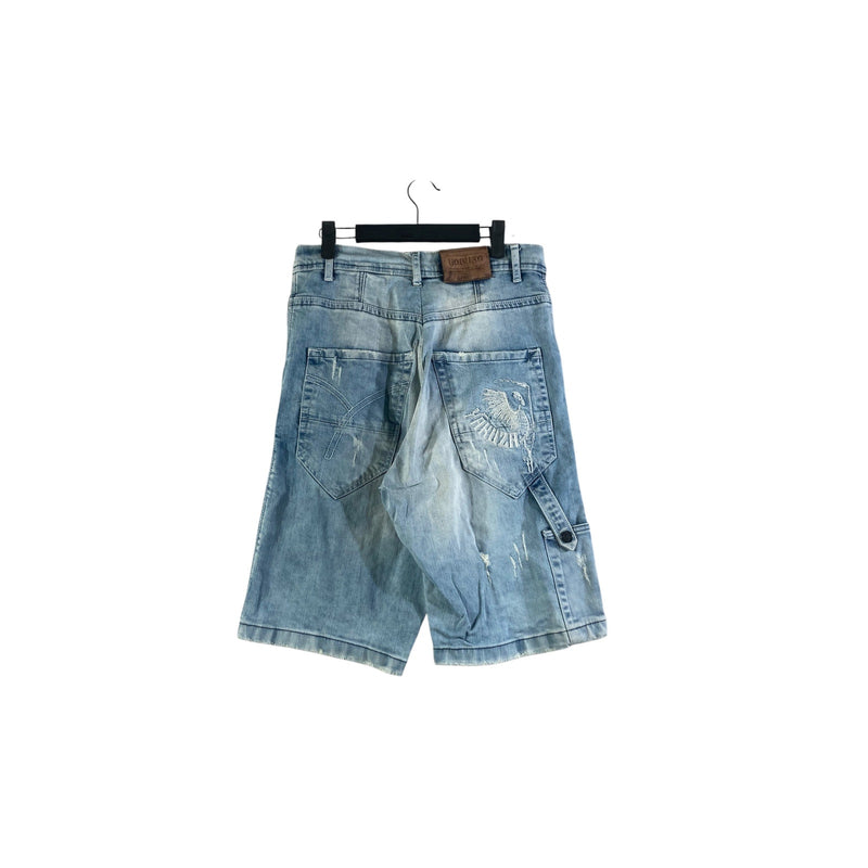 Vintage Yakuza Distressed Denim Shorts 38