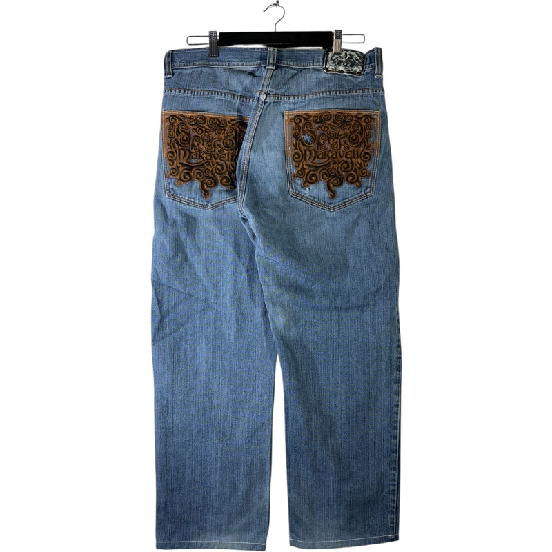 Vintage Makaveli Straight Leg Baggy Utility Denim Jeans 36x28