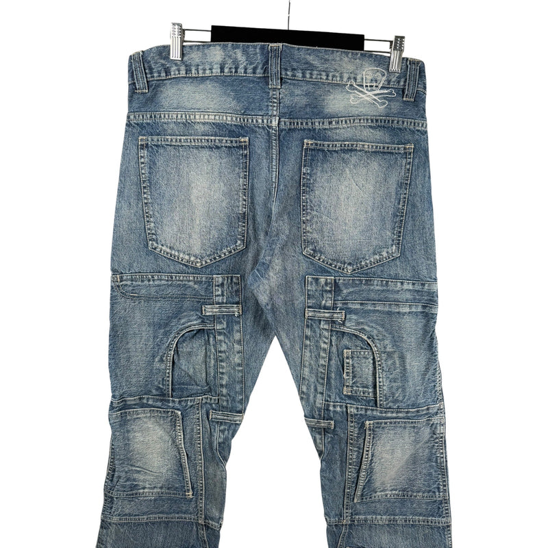 Vintage Cargo Skinny Denim Jeans 44