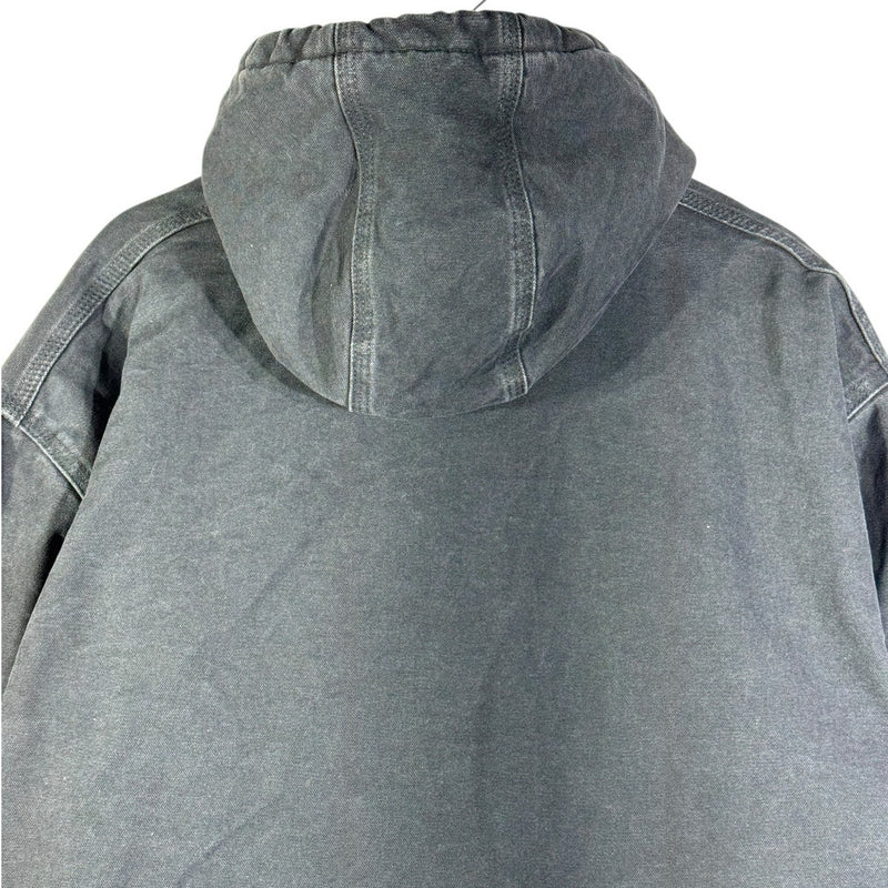 Vintage Carhartt Canvas Hooded Full Zip Workwear Jacket