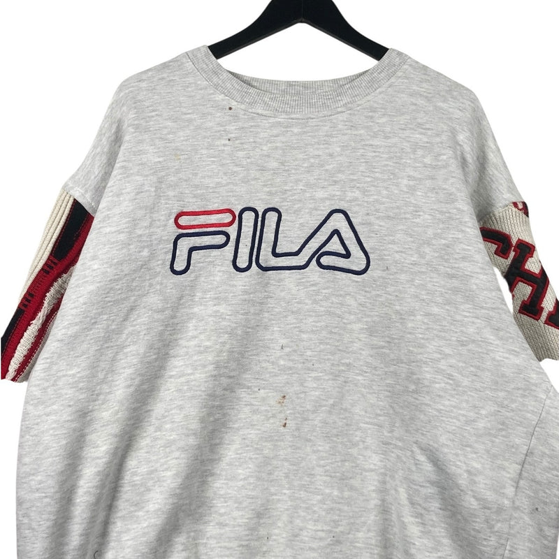 Vintage Fila Cut & Sew Coogi Style Chicago Crewneck