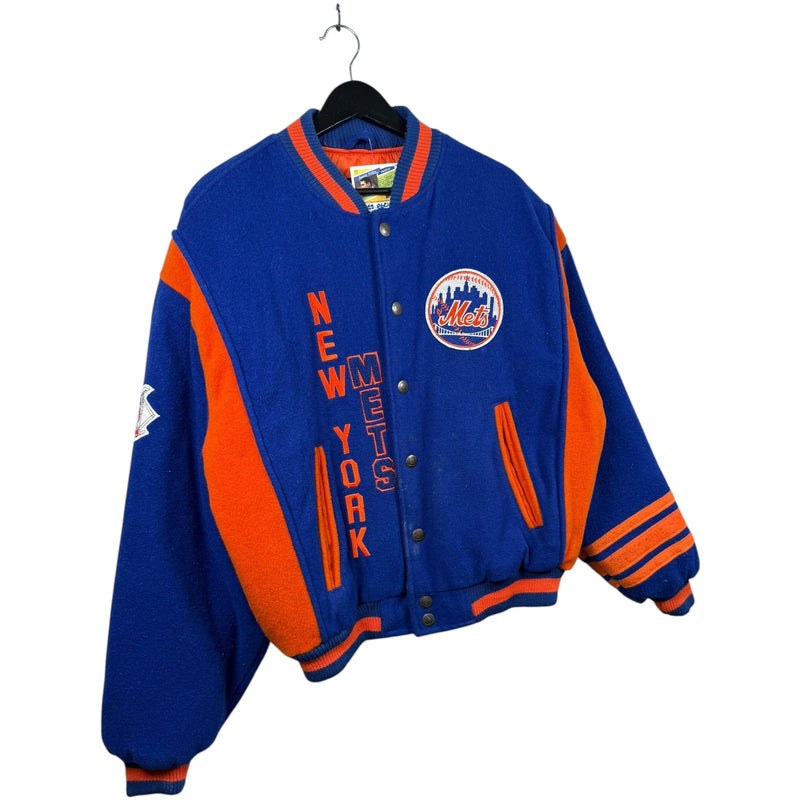 Vintage New York METS MLB Baseball Varsity Jacket