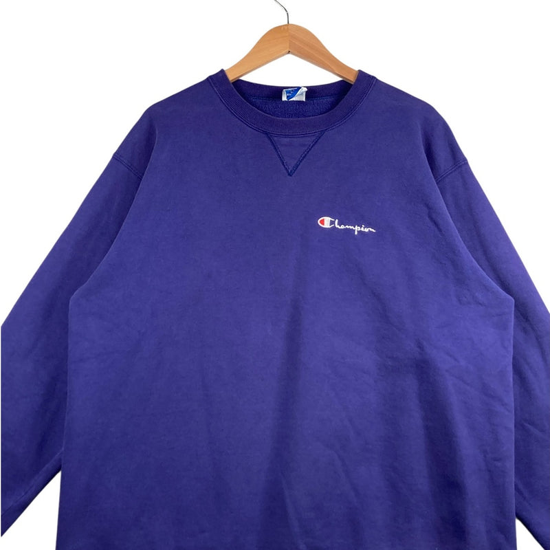 Vintage Champion Logo Embroidered Crewneck