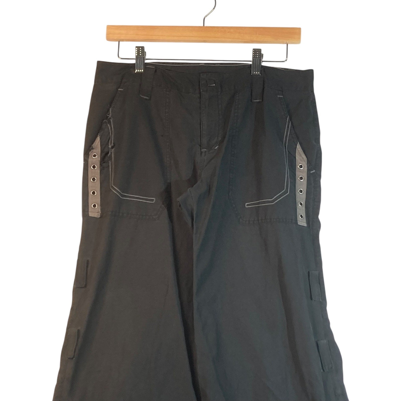 Vintage Caffeins Side Zip Wide Leg Rave Pants 31x32