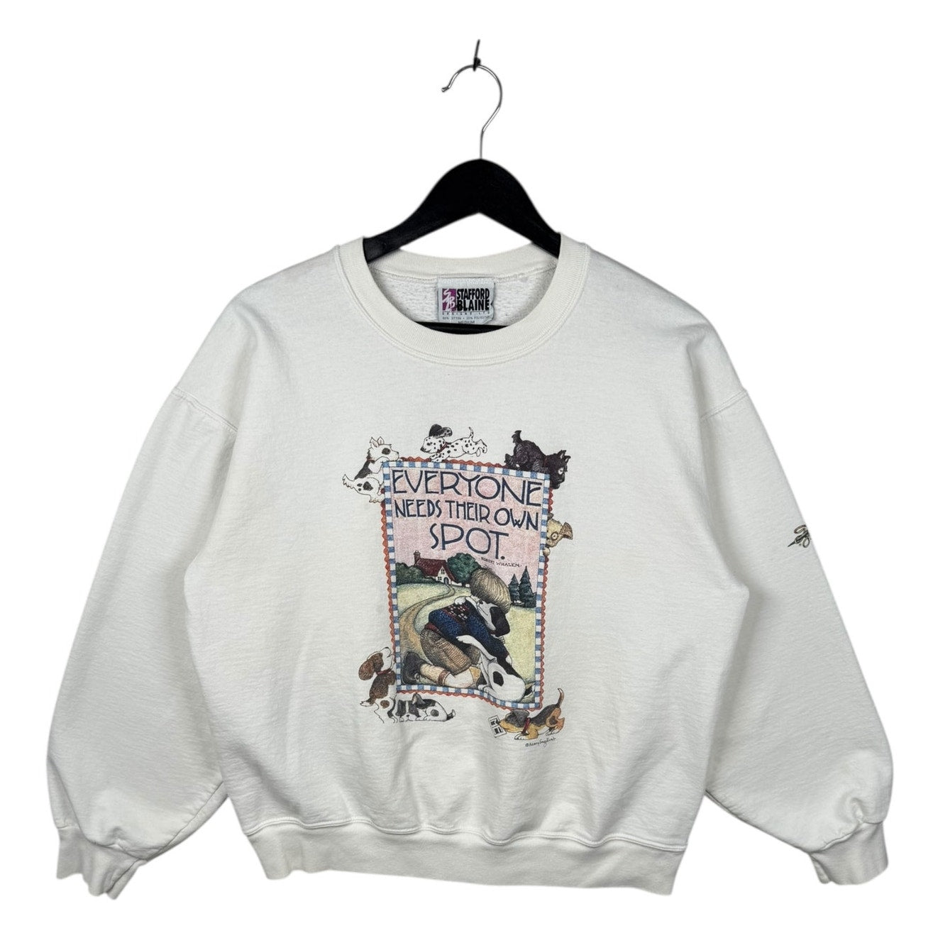Vintage Everyone Needs Their Own Spot Dog Crewneck