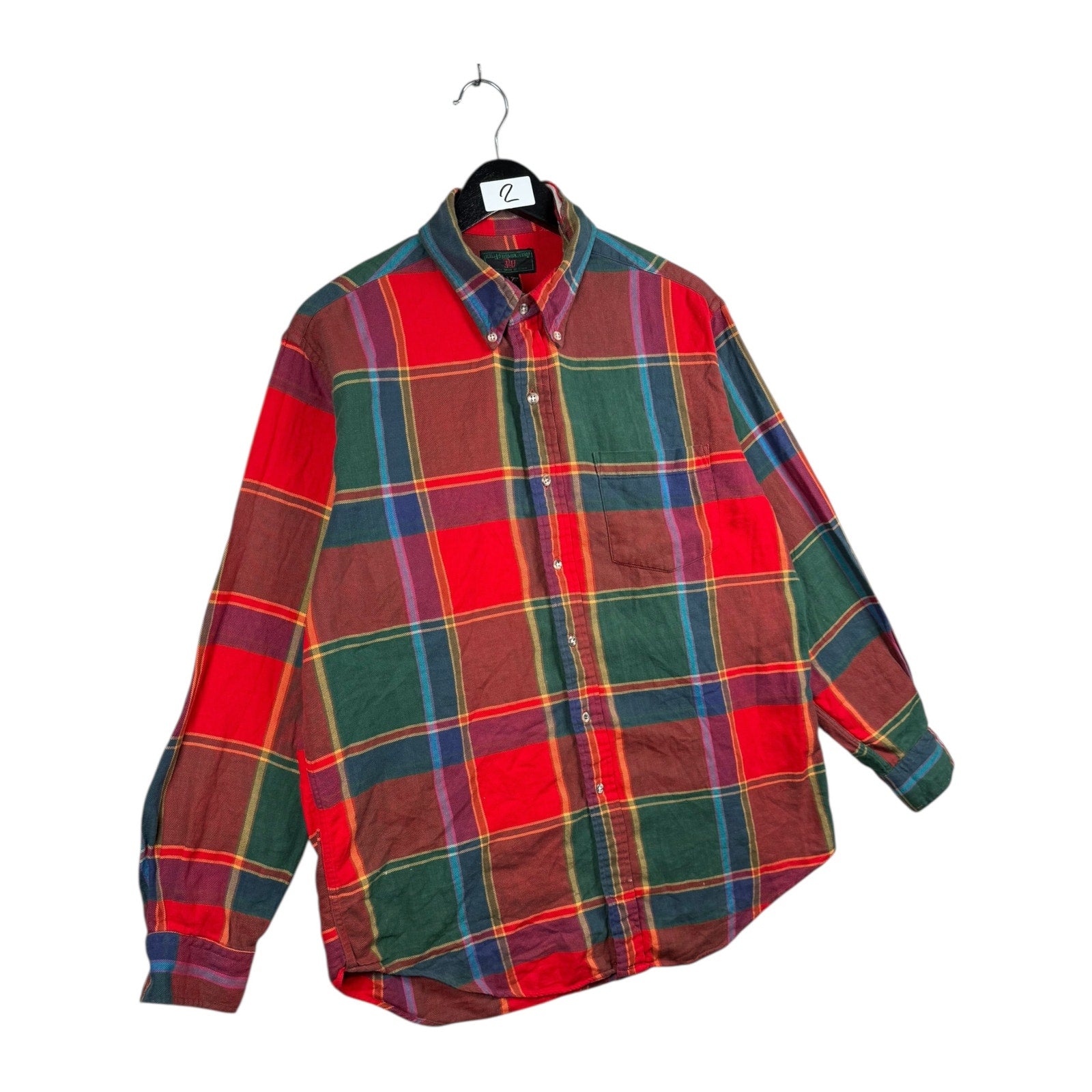 Vintage Abercrombie & Fitch Flannel Plaid Long Sleeve Button Up Shirt